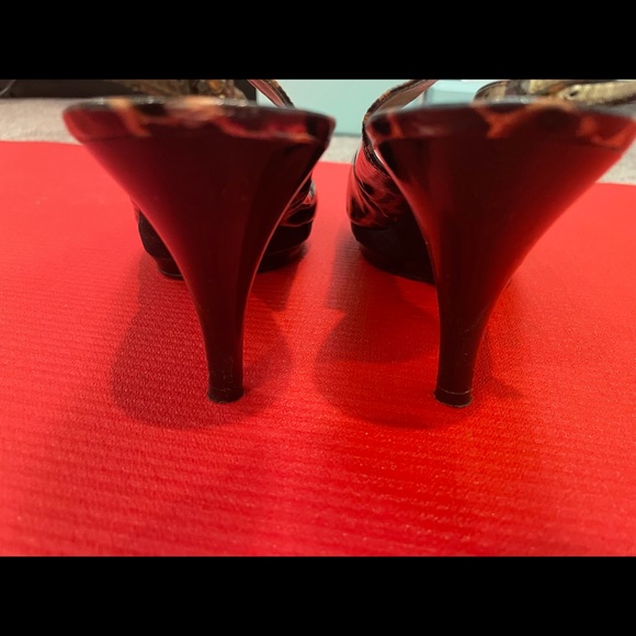 Nine West open toe block heel - Picture 2 of 3
